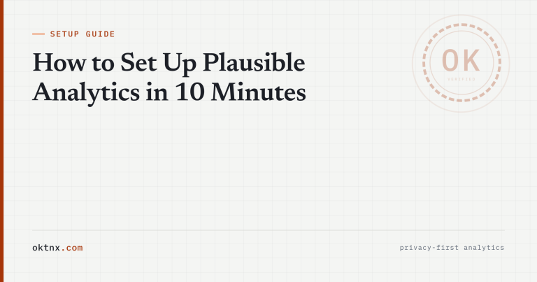 How to Set Up Plausible Analytics in 10 Minutes (Step-by-Step Guide)